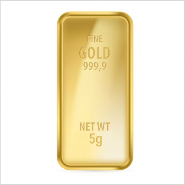 Lingotto 5 gr in oro 999/000