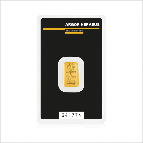 Lingotto Oro 999,9/000 da 2 gr